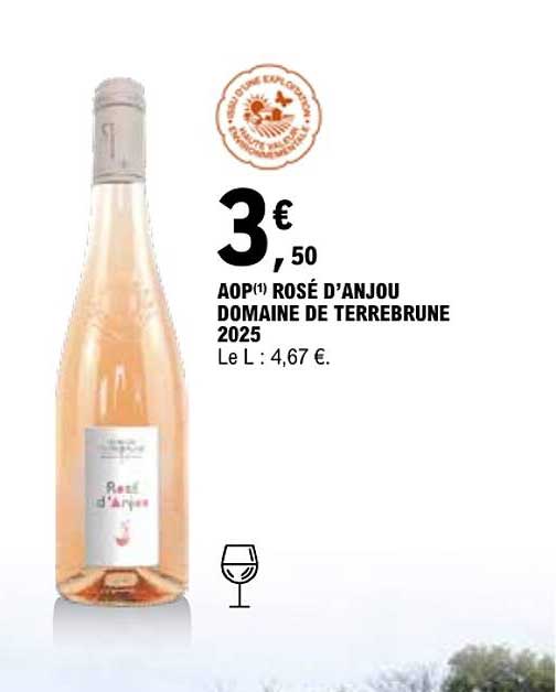 AOP(1) ROSÉ D’ANJOU DOMAINE DE TERREBRUNE 2025