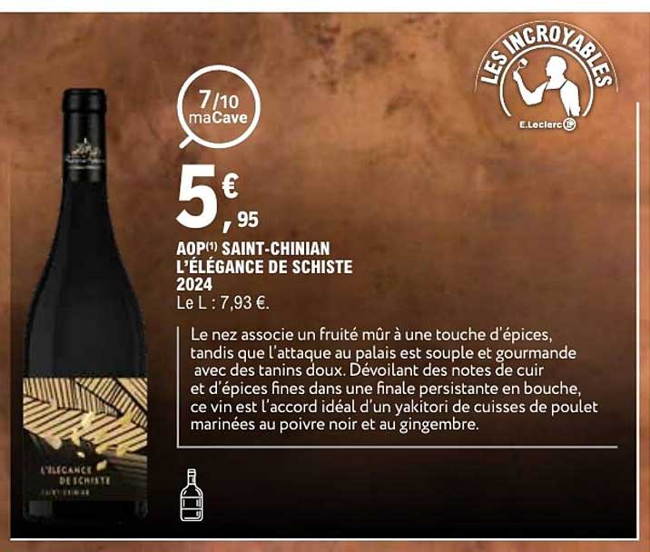 AOP(1) SAINT-CHINIAN L’ÉLÉGANCE DE SCHISTE 2024