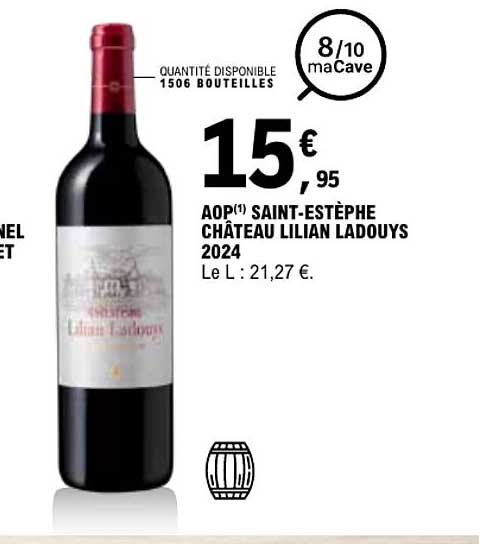 AOP(1) SAINT-ESTÈPHE CHÂTEAU LILIAN LADOUYS 2024