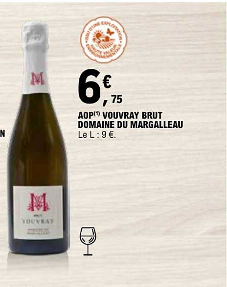 AOP(1) VOUVRAY BRUT DOMAINE DU MARGALLEAU