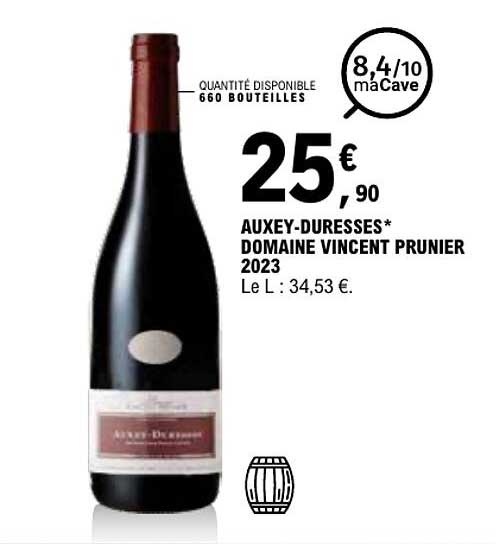 AUXEY-DURESSES* DOMAINE VINCENT PRUNIER 2023