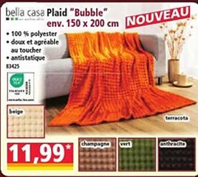 bella casa Plaid “Bubble” env. 150 x 200 cm