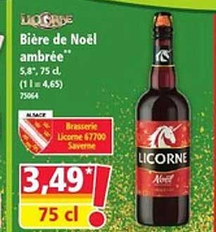 Bière de Noël ambrée