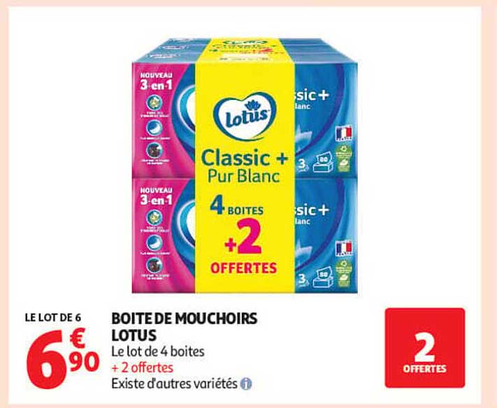BOITE DE MOUCHOIRS LOTUS