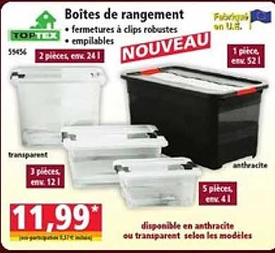 Boîtes de rangement
