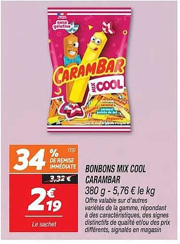 BONBONS MIX COOL CARAMBAR