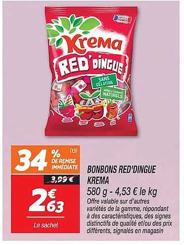 BONBONS RED'INGUE KREMA