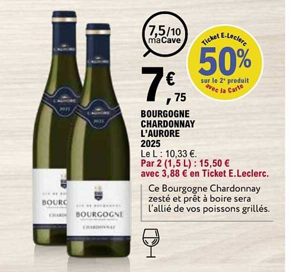 BOURGOGNE CHARDONNAY L’AURORE 2025