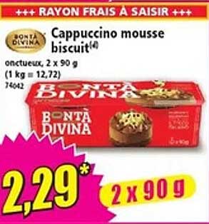 Cappuccino mousse biscuit
