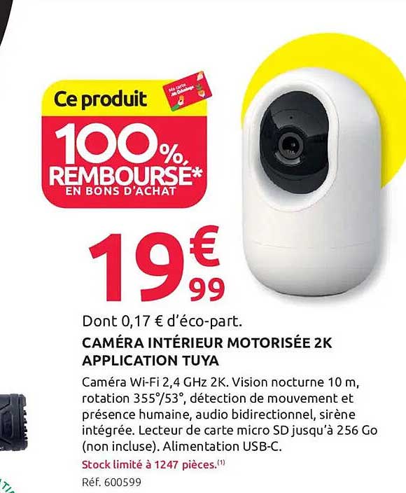 Ce produit 100% REMBOURSÉ* EN BONS D’ACHAT