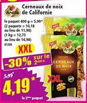 Cerneaux de noix de Californie