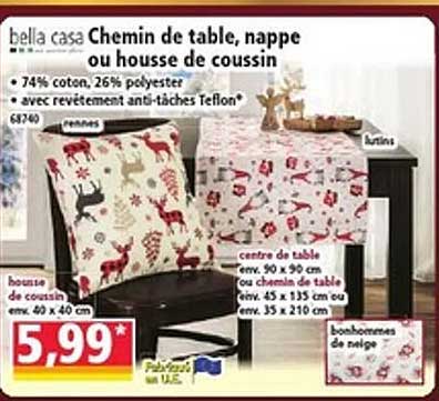 Chemin de table, nappe ou housse de coussin