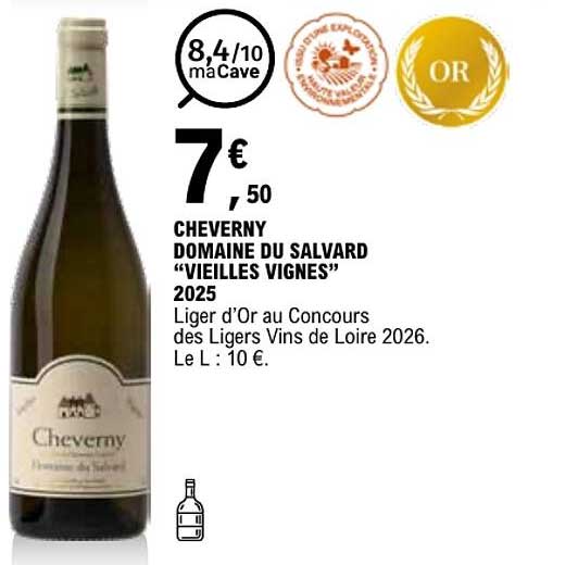 CHEVERNY DOMAINE DU SALVARD “VIEILLES VIGNES” 2025