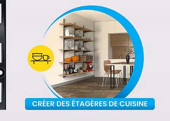CRÉER DES ÉTAGÈRES DE CUISINE