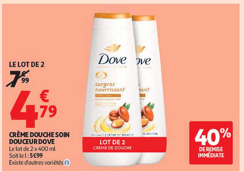 CRÈME DOUCHE SOIN DOUCEUR DOVE
