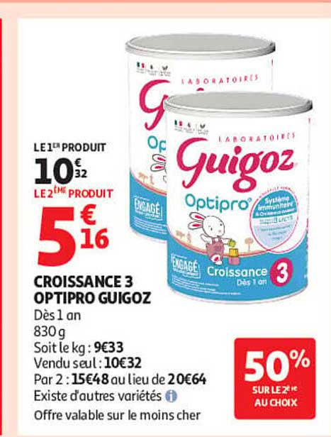 CROISSANCE 3 OPTIPRO GUIGOZ