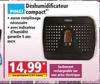 Déshumidificateur compact