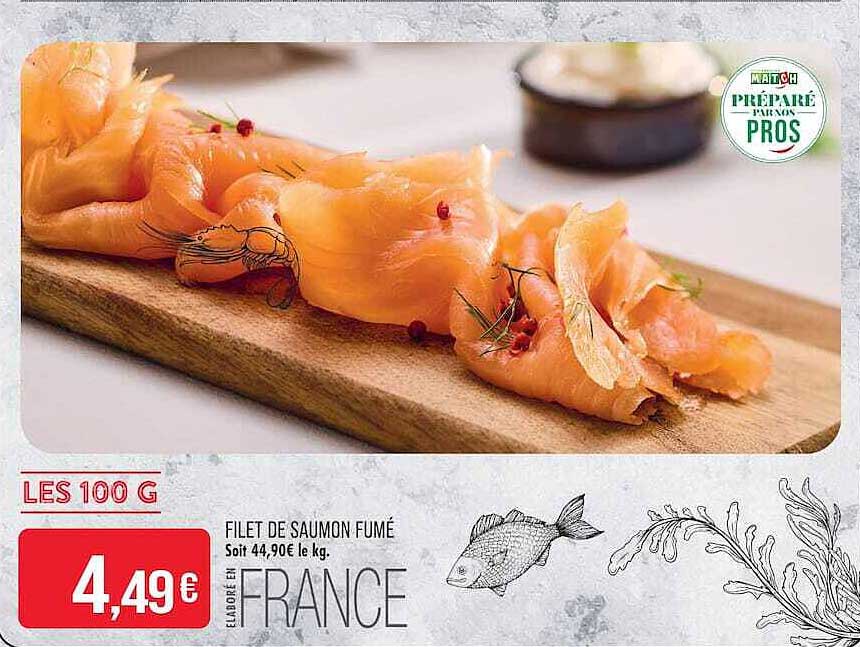 FILET DE SAUMON FUMÉ