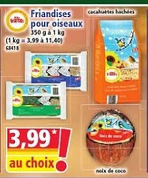 Friandises pour oiseaux