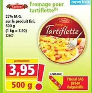 Fromage pour tartiflette