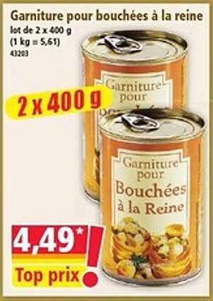 Garniture pour bouchées à la reine