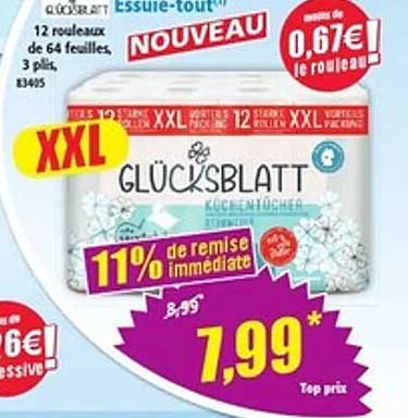 GLOKSBLATT Essuie-tout XXL