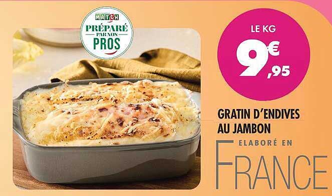 GRATIN D’ENDIVES AU JAMBON