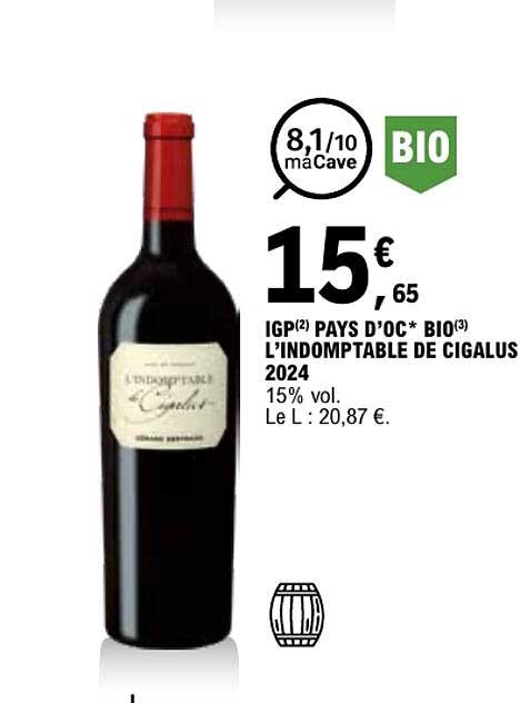 I GP(2) PAYS D’OC* BIO(3) L’INDOMPTABLE DE CIGALUS 2024