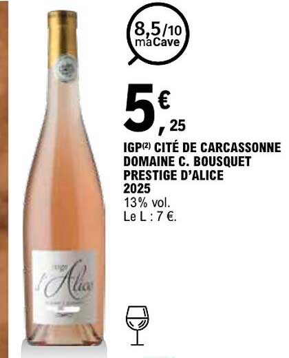 IGP(2) Cité de Carcassonne Domaine C. Bousquet Prestige d’Alice 2025