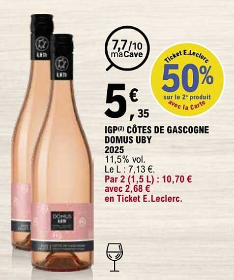 IGP(2) CÔTES DE GASCOGNE DOMUS UBY 2025
