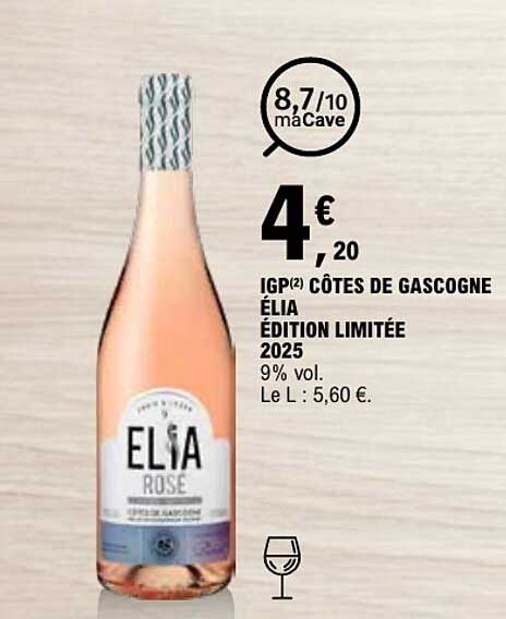 IGP(2) CÔTES DE GASCOGNE ELIA ÉDITION LIMITÉE 2025
