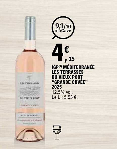 IGP(3) MÉDITERRANÉE LES TERRASSES DU VIEUX PORT "GRANDE CUVÉE" 2025