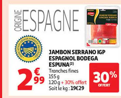 JAMBON SERRANO IGP ESPAGNOL BODEGA ESPUNA(2)
