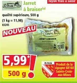 Jarret à braiser