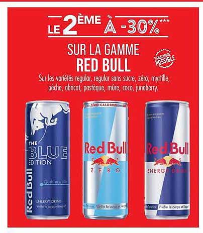 LE 2ÈME À -30%*** SUR LA GAMME RED BULL