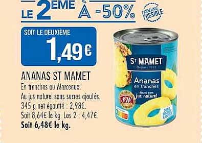 LE 2EME À -50%
