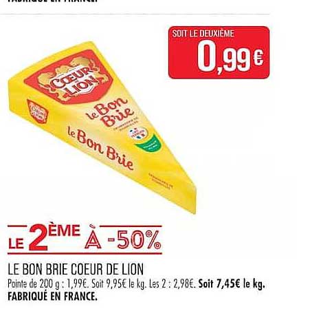 LE BON BRIE COEUR DE LION
