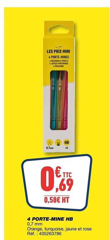 LES PRIX MINI 4 PORTE-MINES