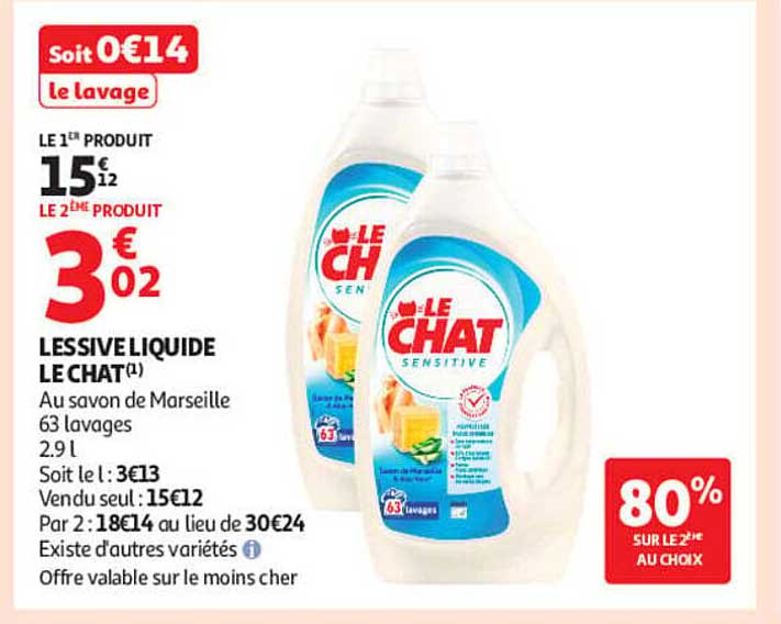 Lessive liquide Le Chat