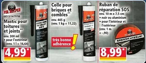 Mastic pour toitures et joints