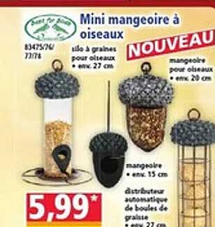 Mini mangeoire à oiseaux