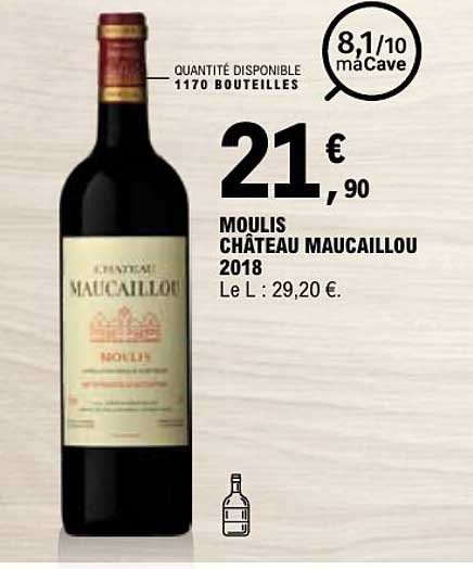 MOULIS CHÂTEAU MAUCAILLOU 2018