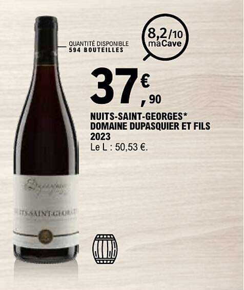 NUITS-SAINT-GEORGES* DOMAINE DUPASQUIER ET FILS 2023