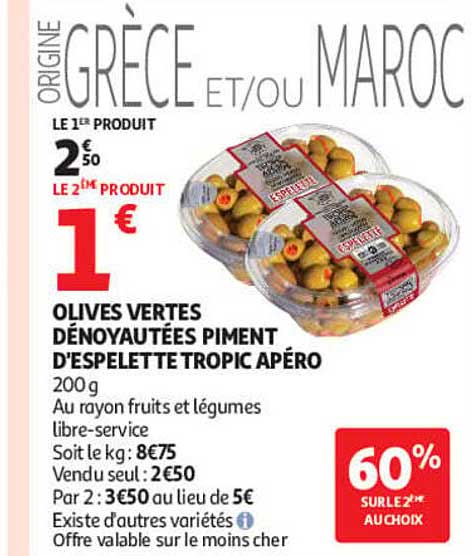 ORIGINE GRÈCE ET/OU MAROC