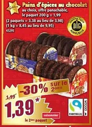 Pains d’épices au chocolat