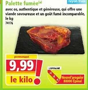 Palette fumée(a)