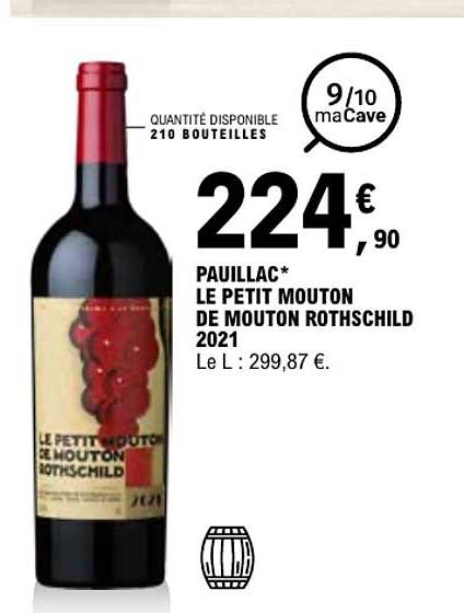 PAUILLAC* LE PETIT MOUTON DE MOUTON ROTHSCHILD 2021