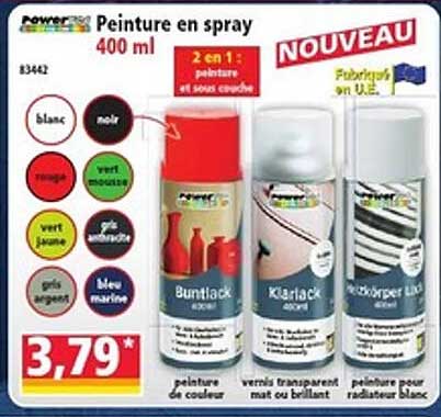 Peinture en spray 400 ml