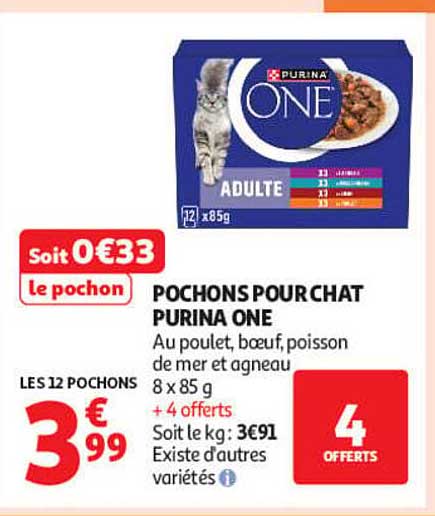 POCHONS POUR CHAT PURINA ONE