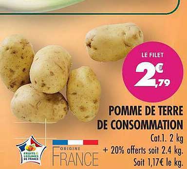 POMME DE TERRE DE CONSOMMATION
